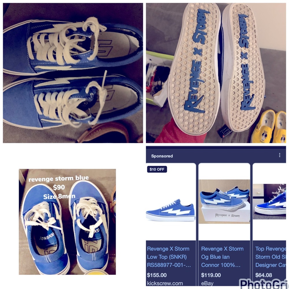 Revenge storms royal blue size 8 in men